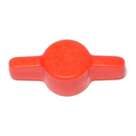 Midwest Fastener 1/4" Red Plastic Tee Thumb Screw Knobs 5PK 70892